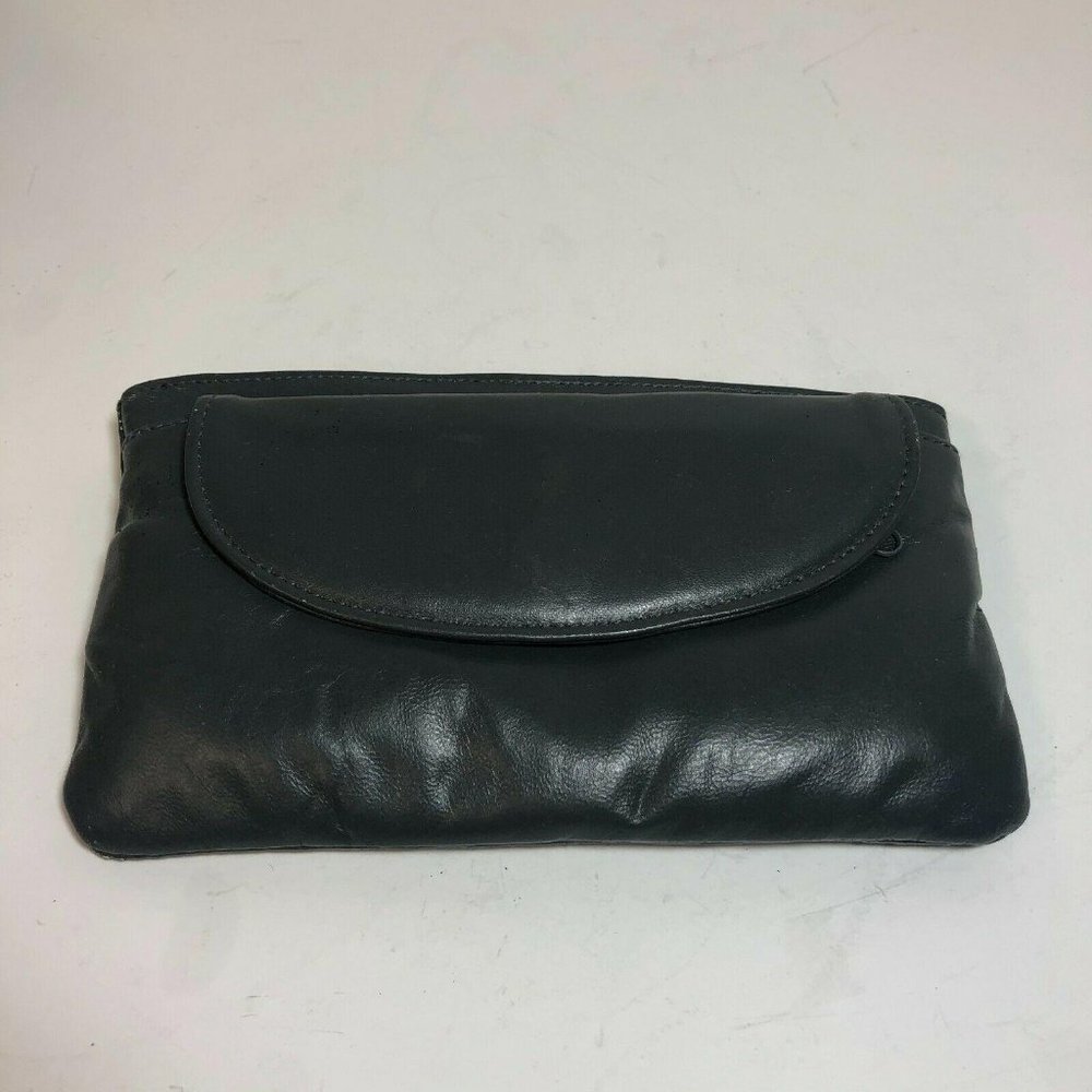 Prince Gardner gray leather wallet checkbook